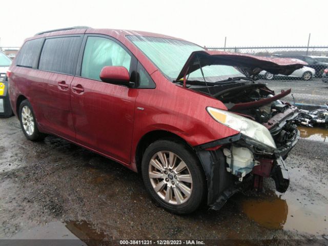 TOYOTA SIENNA 2017 5tdjz3dc6hs152289