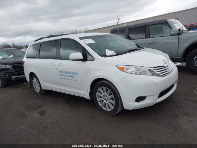 TOYOTA SIENNA 2017 5tdjz3dc6hs170369