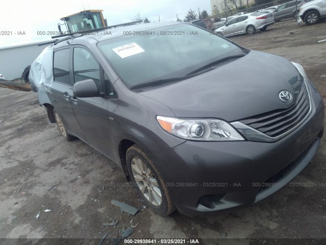 TOYOTA SIENNA 2017 5tdjz3dc6hs186877