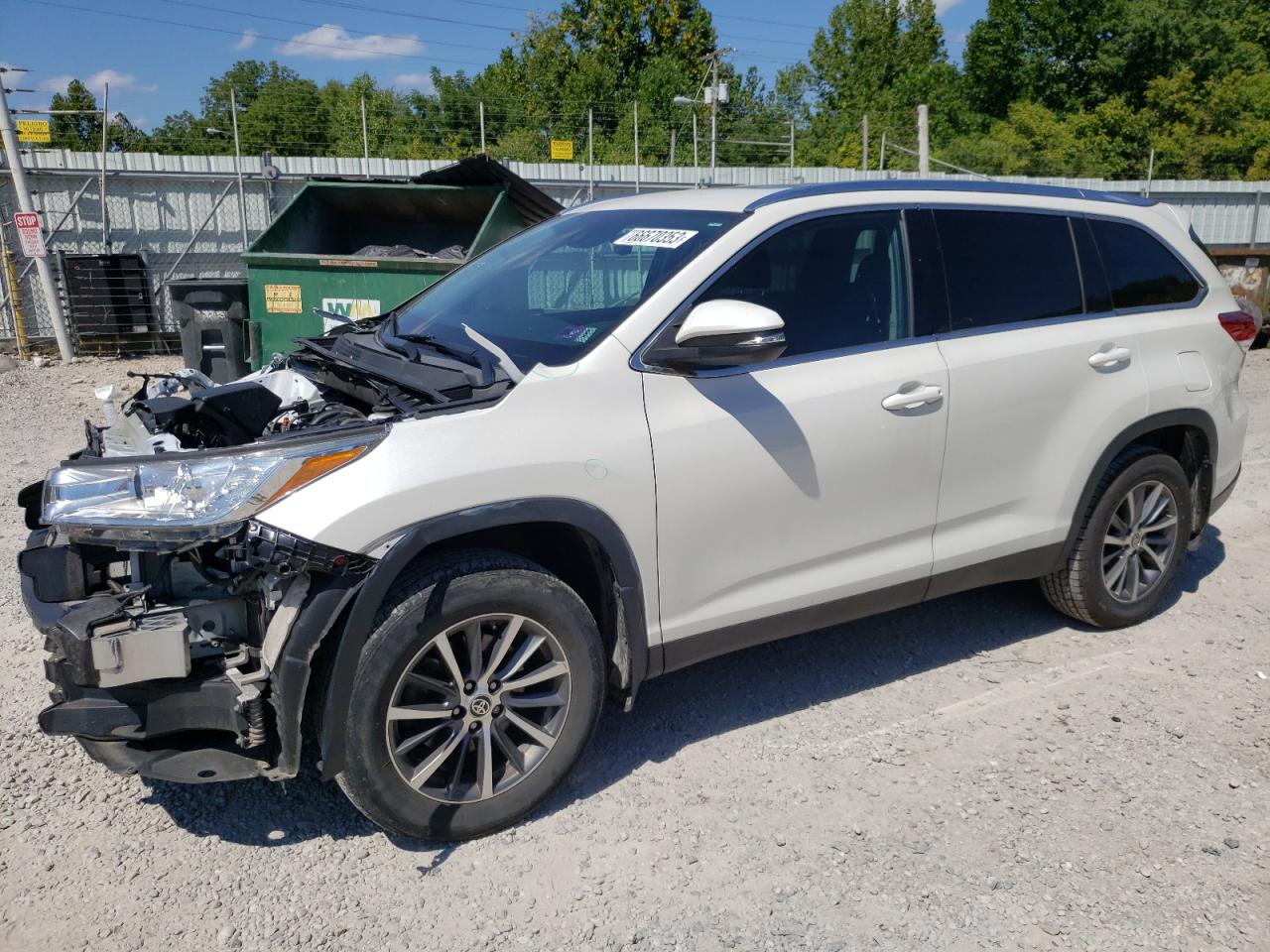 TOYOTA HIGHLANDER 2019 5tdjzrfh0ks626501