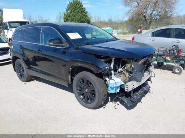 TOYOTA HIGHLANDER 2019 5tdjzrfh1ks607438