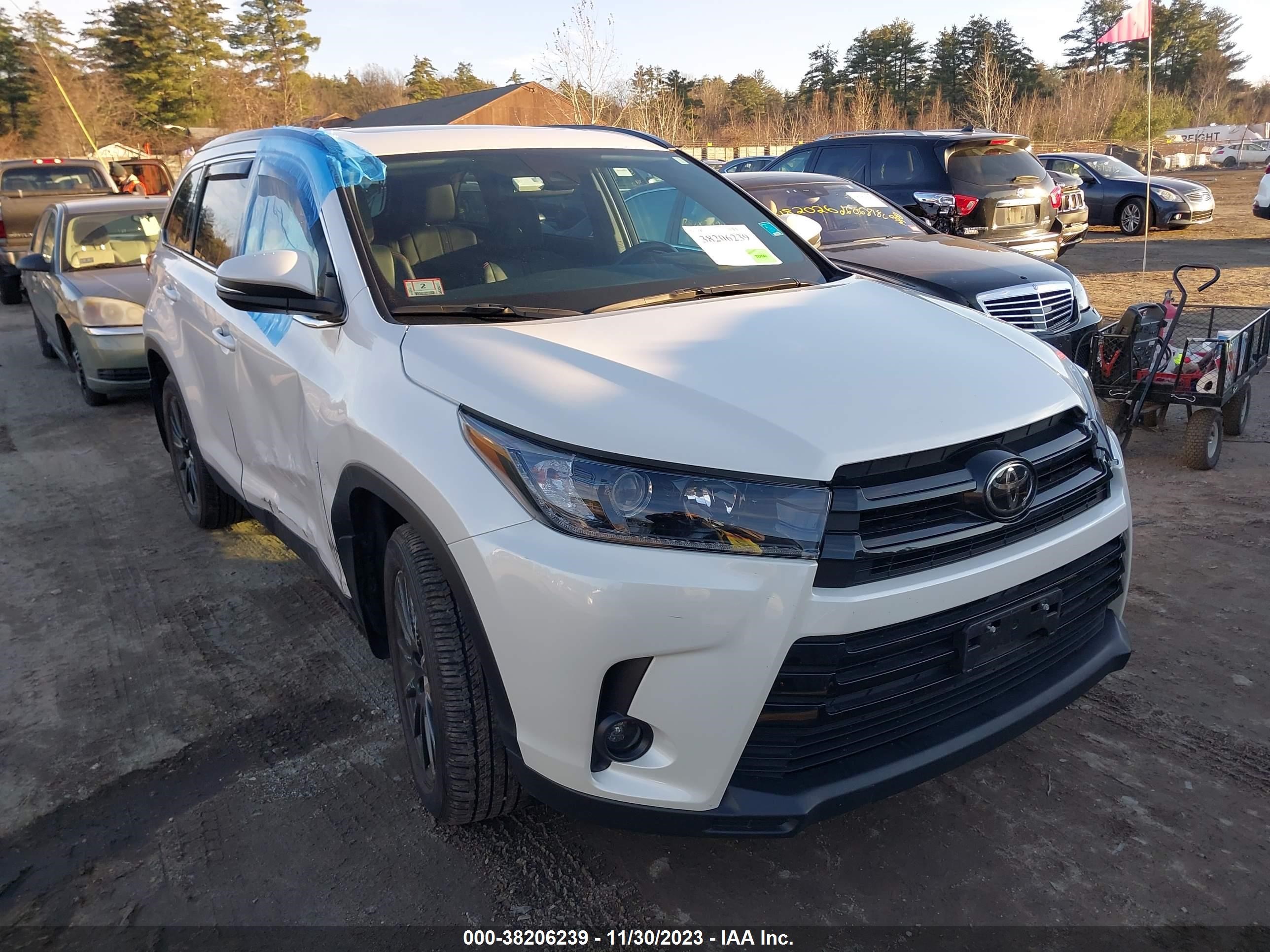 TOYOTA HIGHLANDER 2019 5tdjzrfh2ks584574