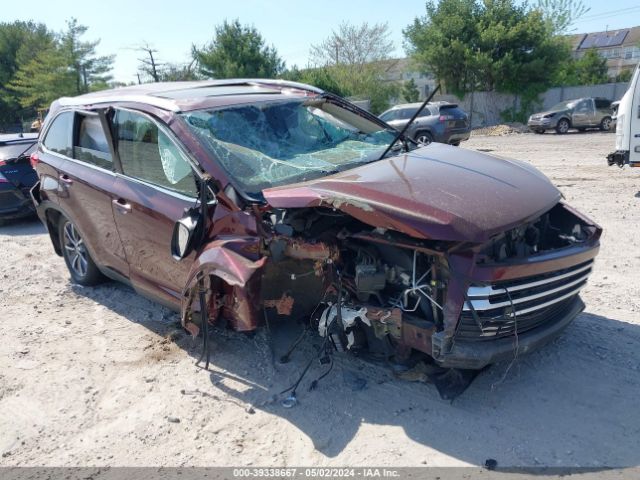 TOYOTA HIGHLANDER 2019 5tdjzrfh2ks923284