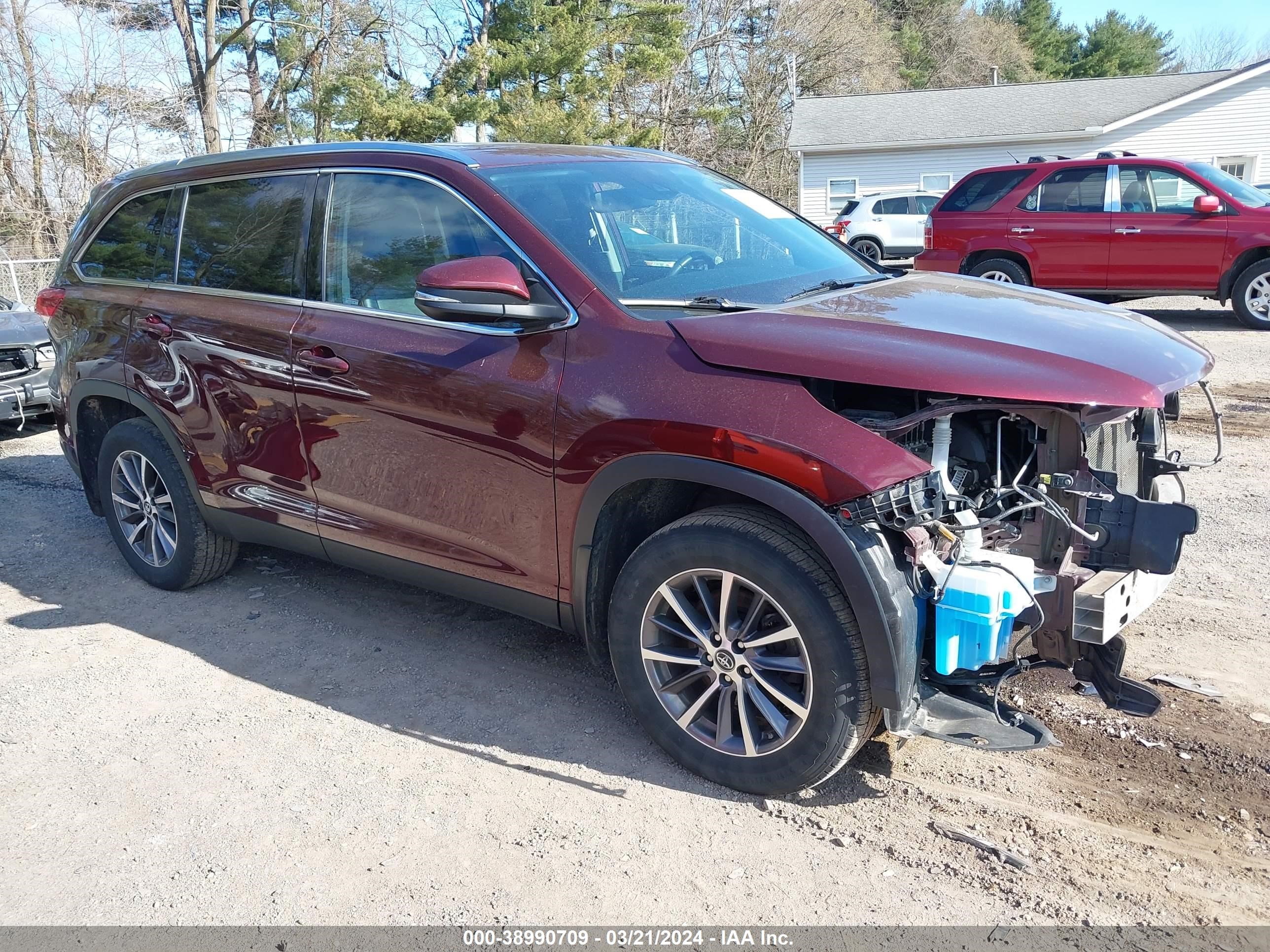 TOYOTA HIGHLANDER 2019 5tdjzrfh2ks937900