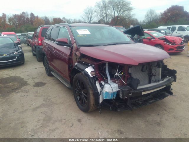 TOYOTA HIGHLANDER 2019 5tdjzrfh3ks621373