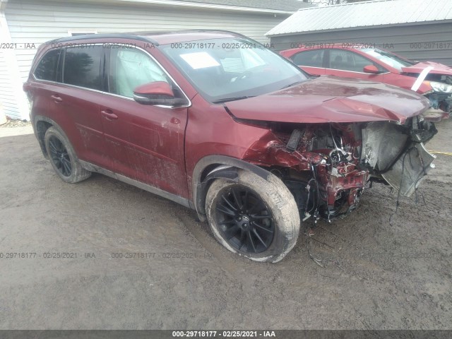 TOYOTA HIGHLANDER 2019 5tdjzrfh5ks622007