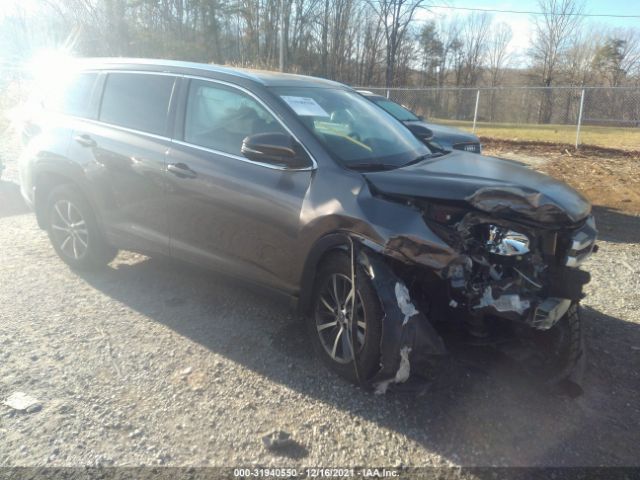 TOYOTA HIGHLANDER 2018 5tdjzrfh6js545730