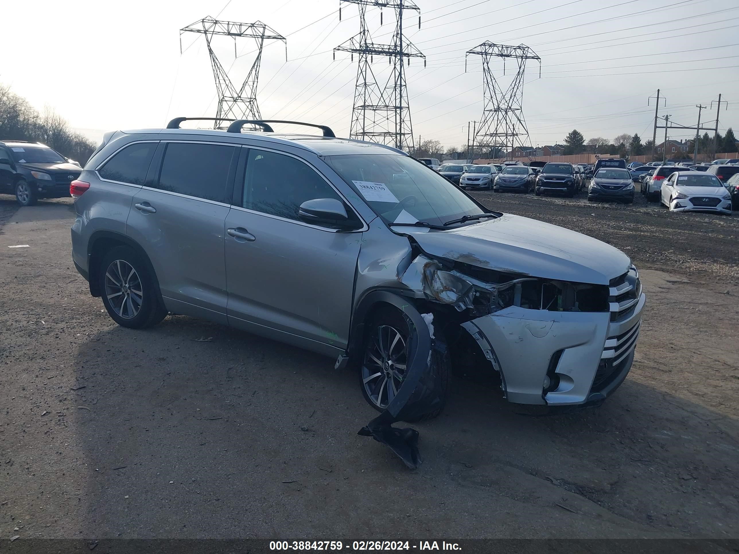 TOYOTA HIGHLANDER 2018 5tdjzrfh7js490737