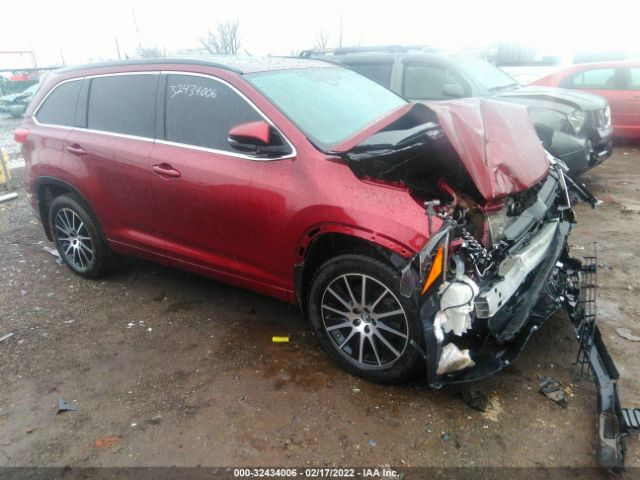 TOYOTA HIGHLANDER 2018 5tdjzrfh8js903457