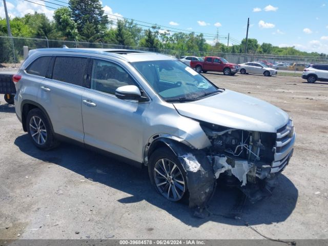 TOYOTA HIGHLANDER 2019 5tdjzrfh8ks626634