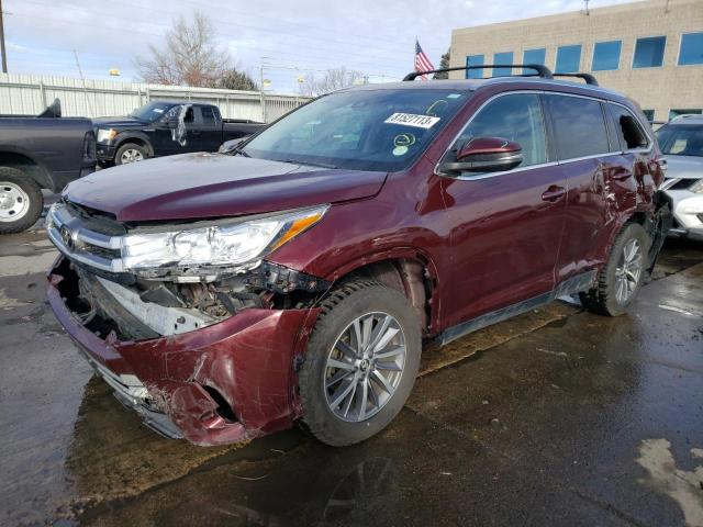 TOYOTA HIGHLANDER 2019 5tdjzrfh8ks741217