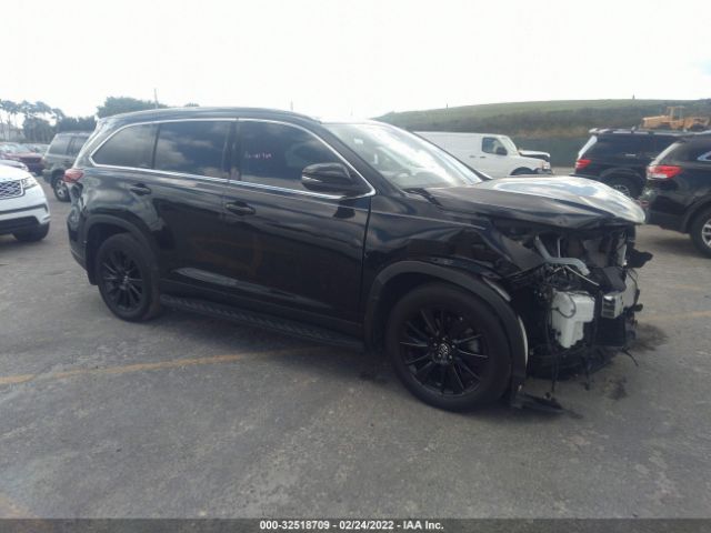 TOYOTA HIGHLANDER 2019 5tdjzrfh9ks613648