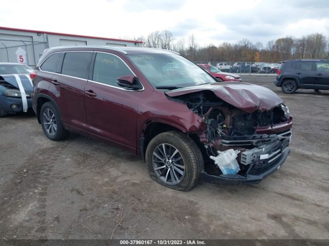 TOYOTA HIGHLANDER 2017 5tdjzrfhxhs407697