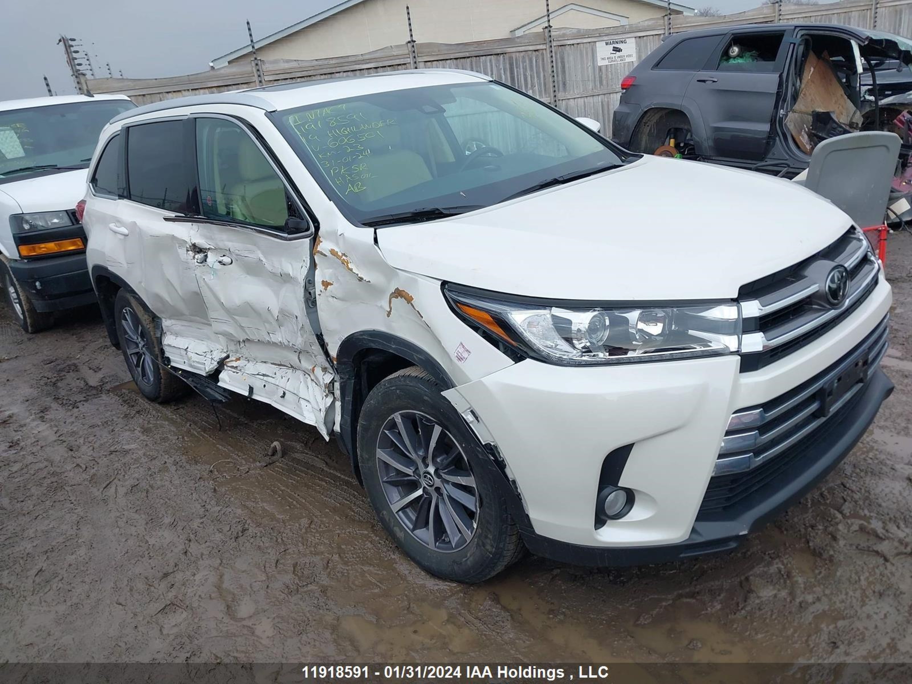 TOYOTA HIGHLANDER 2019 5tdjzrfhxks606501