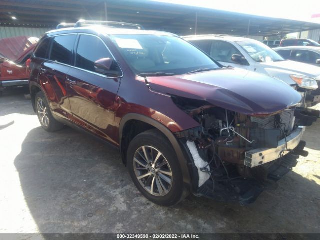 TOYOTA HIGHLANDER 2019 5tdjzrfhxks948577