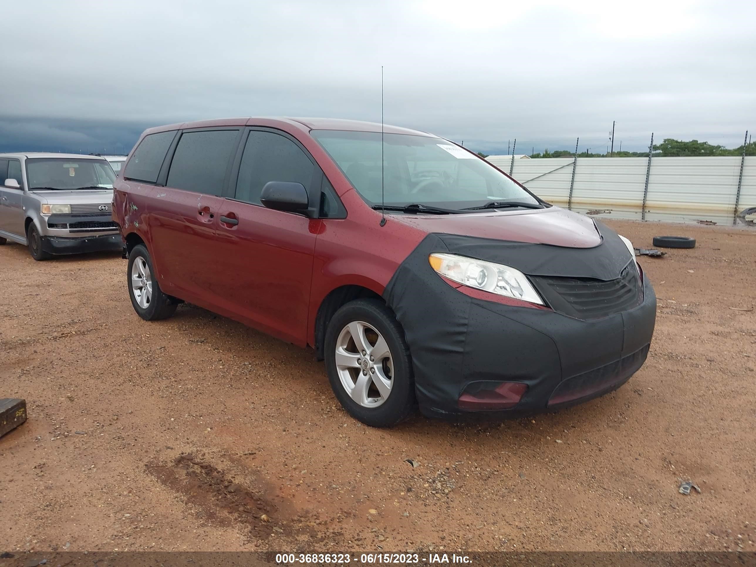 TOYOTA SIENNA 2012 5tdka3dc1cs011618