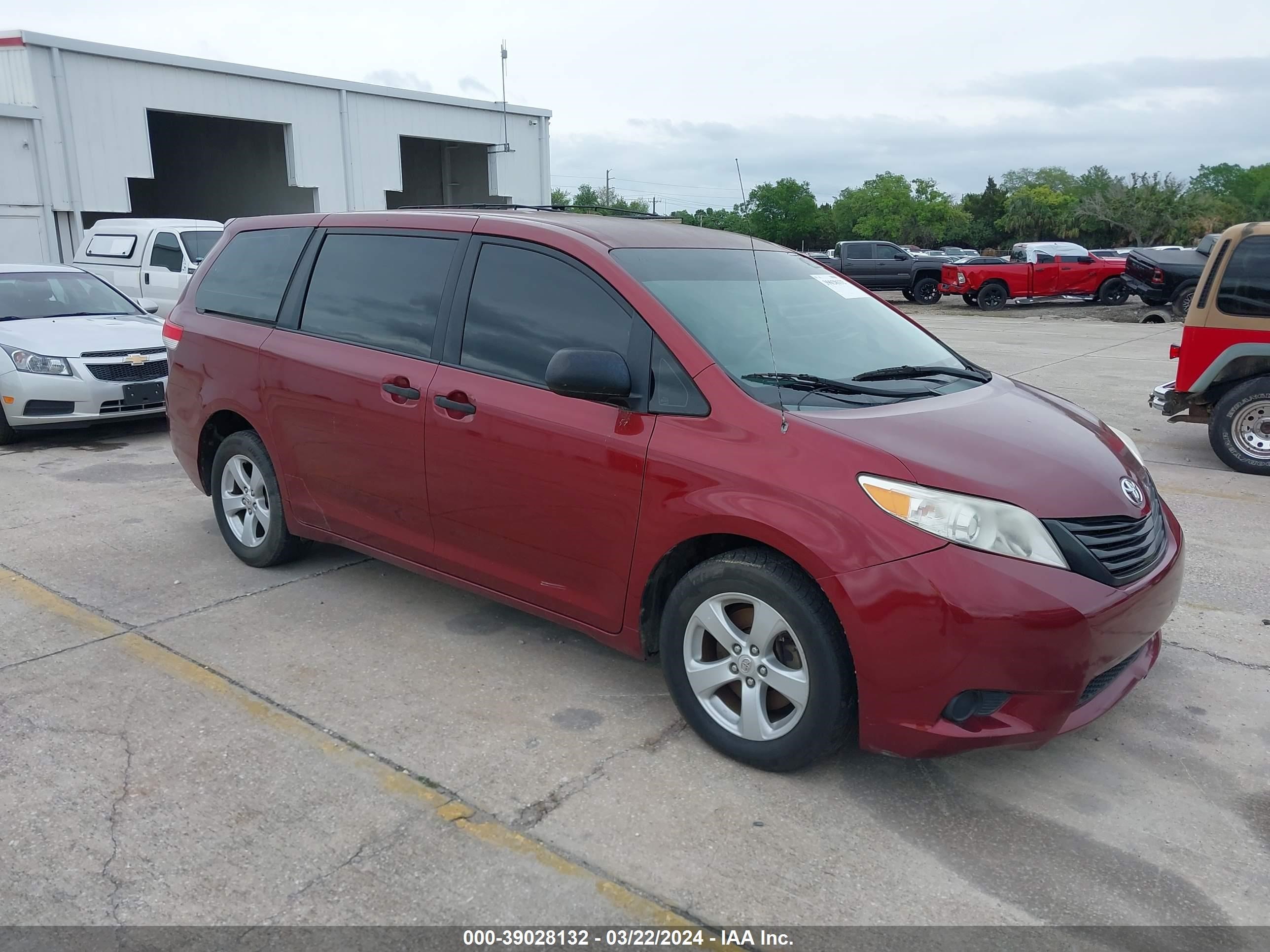 TOYOTA SIENNA 2012 5tdka3dc4cs011497