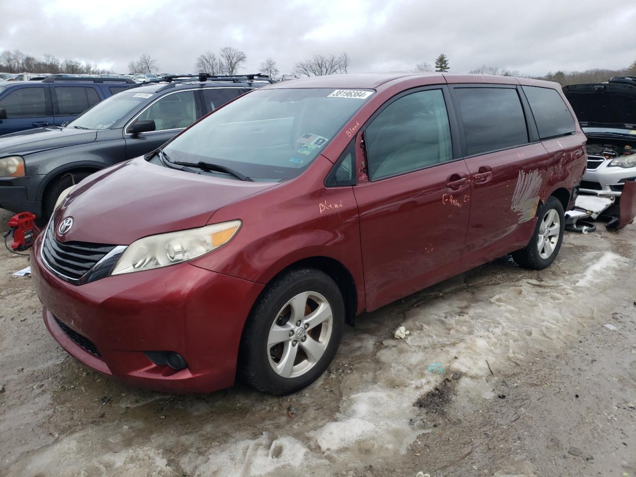 TOYOTA SIENNA 2012 5tdka3dc9cs013648