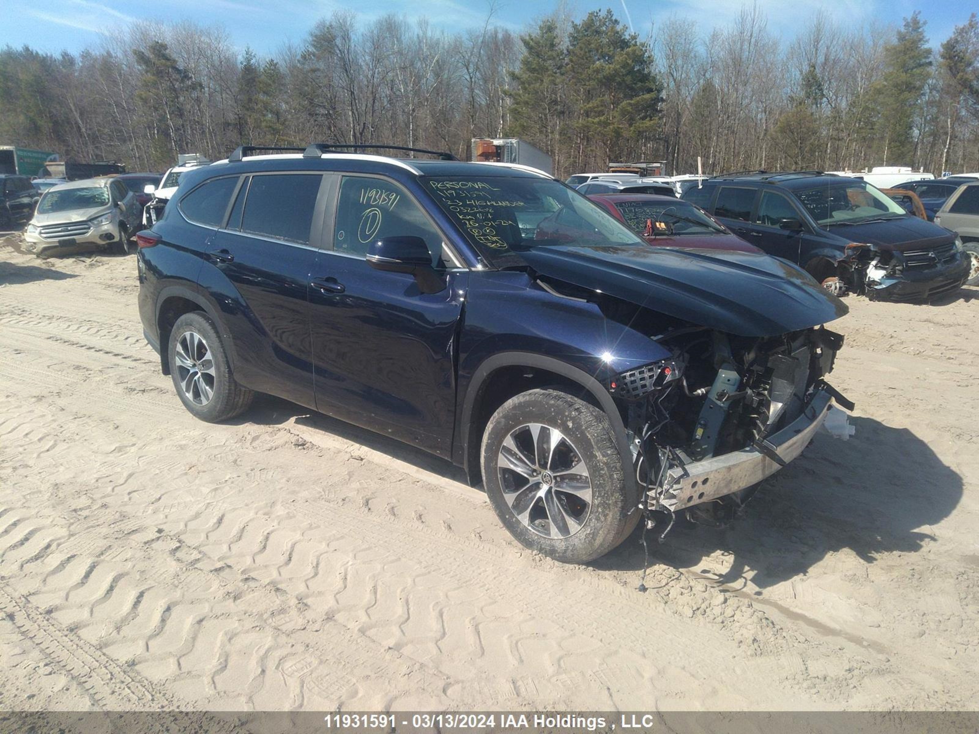 TOYOTA HIGHLANDER 2023 5tdkdrbh8ps032268