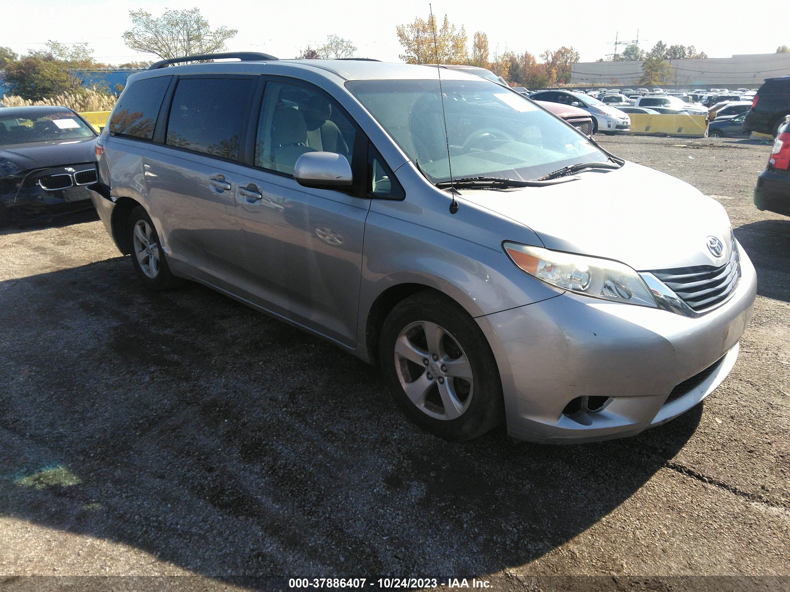 TOYOTA SIENNA 2012 5tdkk3dc0cs252678