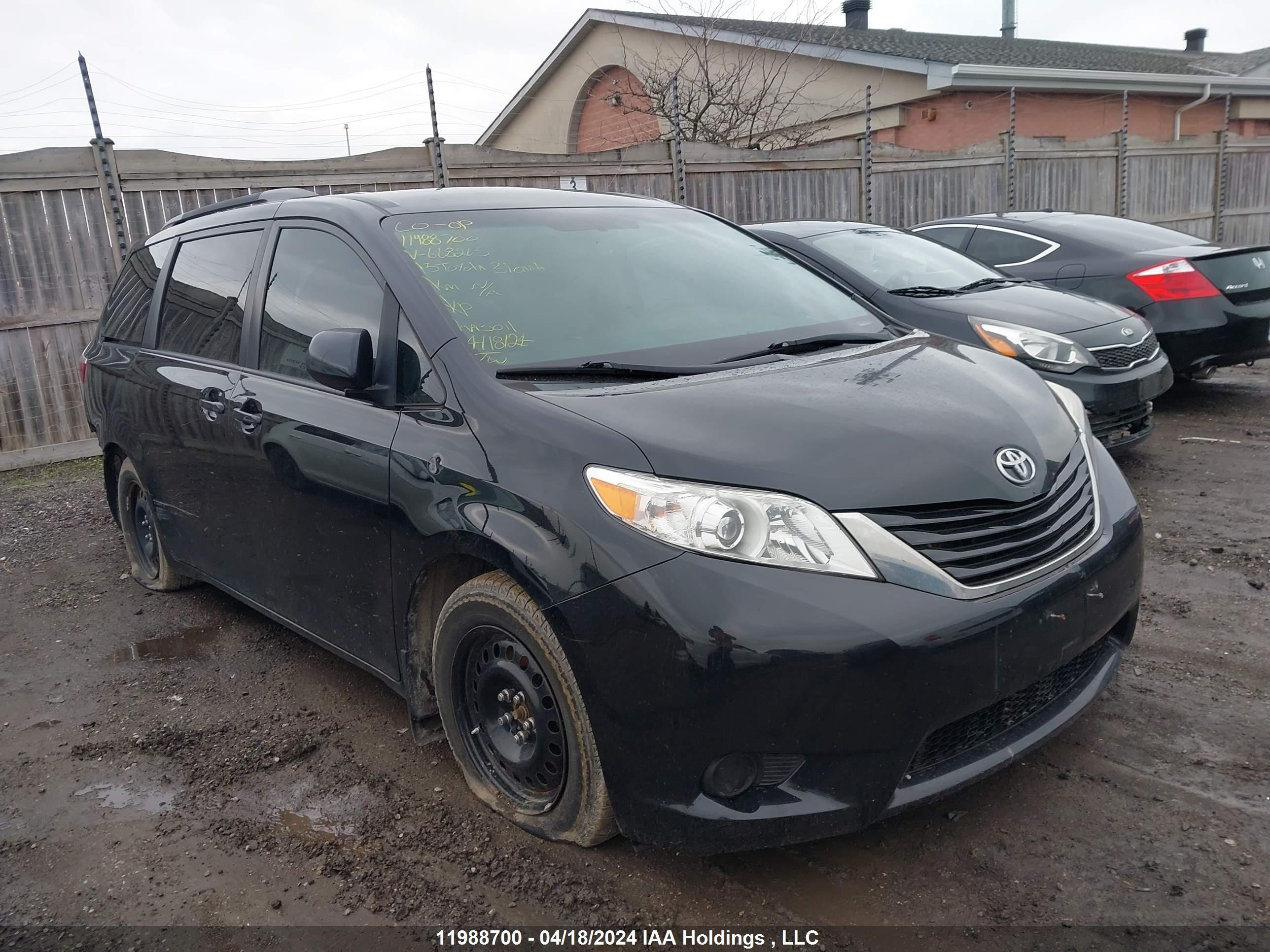 TOYOTA SIENNA 2015 5tdkk3dc0fs668265