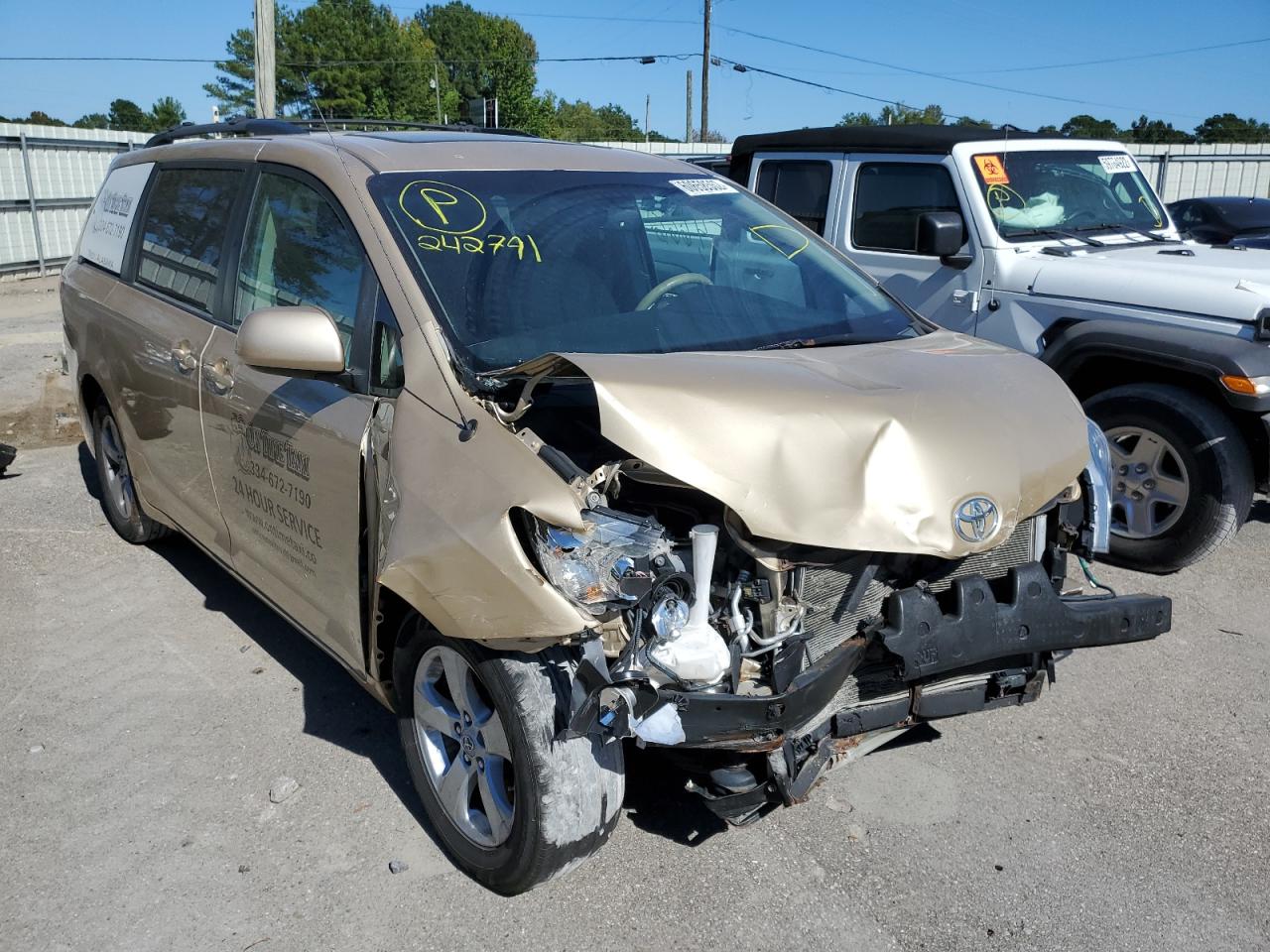 TOYOTA SIENNA 2012 5tdkk3dc1cs242791