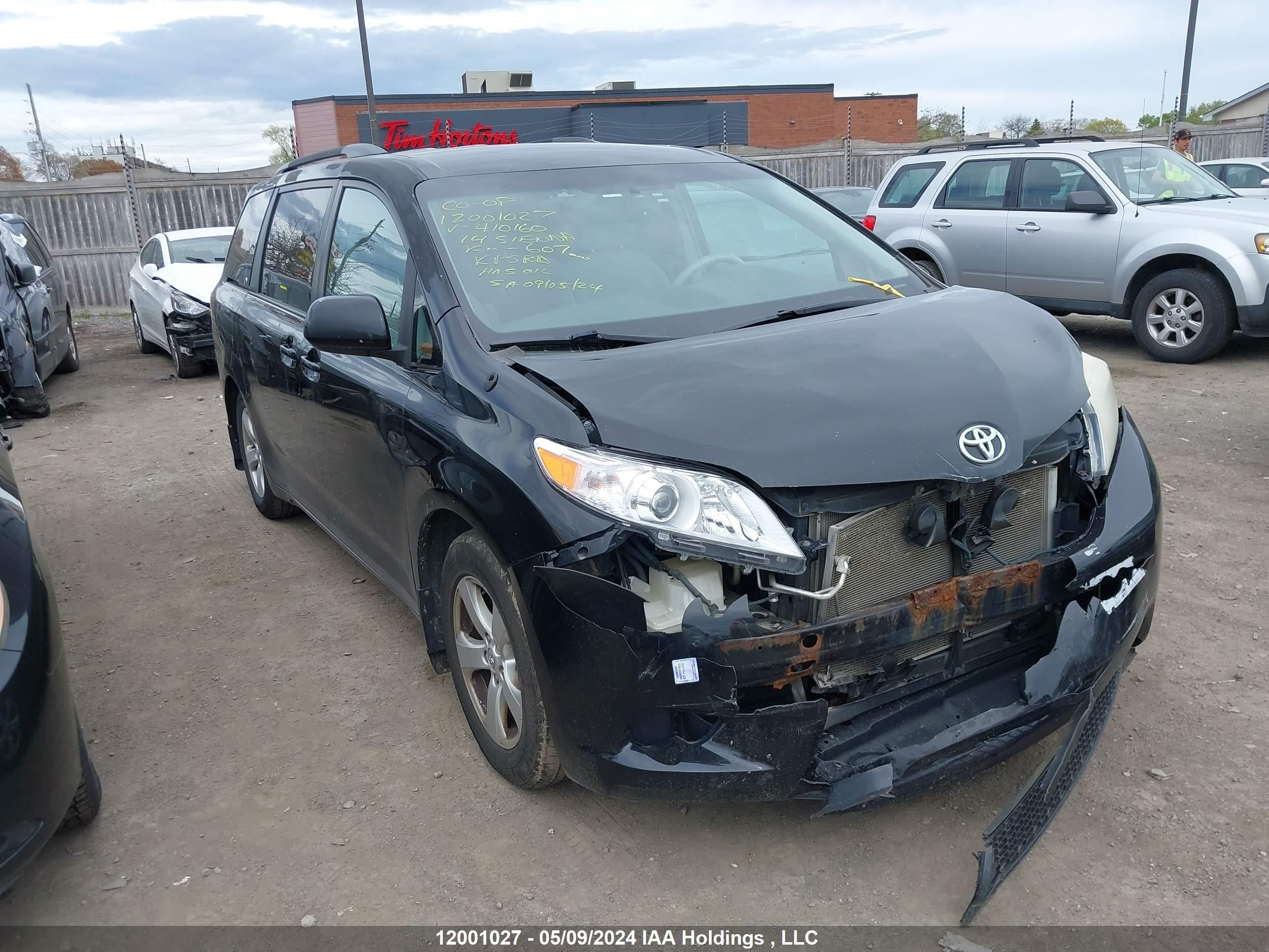 TOYOTA SIENNA 2014 5tdkk3dc3es410160