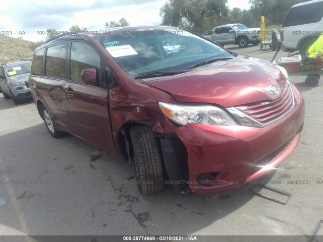 TOYOTA SIENNA 2016 5tdkk3dc6gs716269