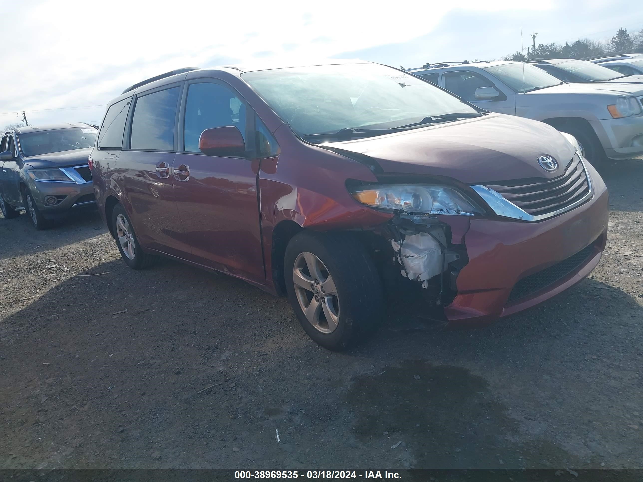 TOYOTA SIENNA 2015 5tdkk3dc7fs678212