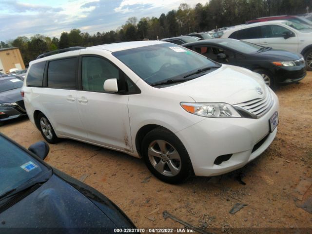 TOYOTA SIENNA 2016 5tdkk3dc9gs699158