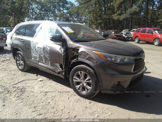 TOYOTA HIGHLANDER 2015 5tdkkrfh0fs044669