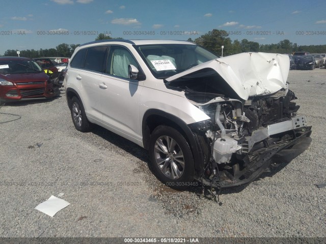 TOYOTA HIGHLANDER 2015 5tdkkrfh0fs066221