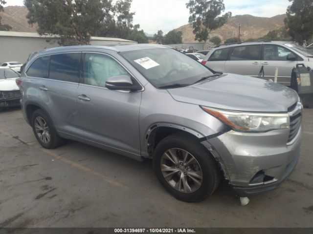 TOYOTA HIGHLANDER 2015 5tdkkrfh0fs109083