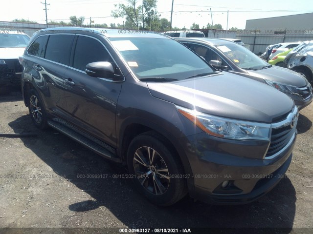 TOYOTA HIGHLANDER 2016 5tdkkrfh0gs137063