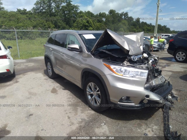 TOYOTA HIGHLANDER 2014 5tdkkrfh1es014403