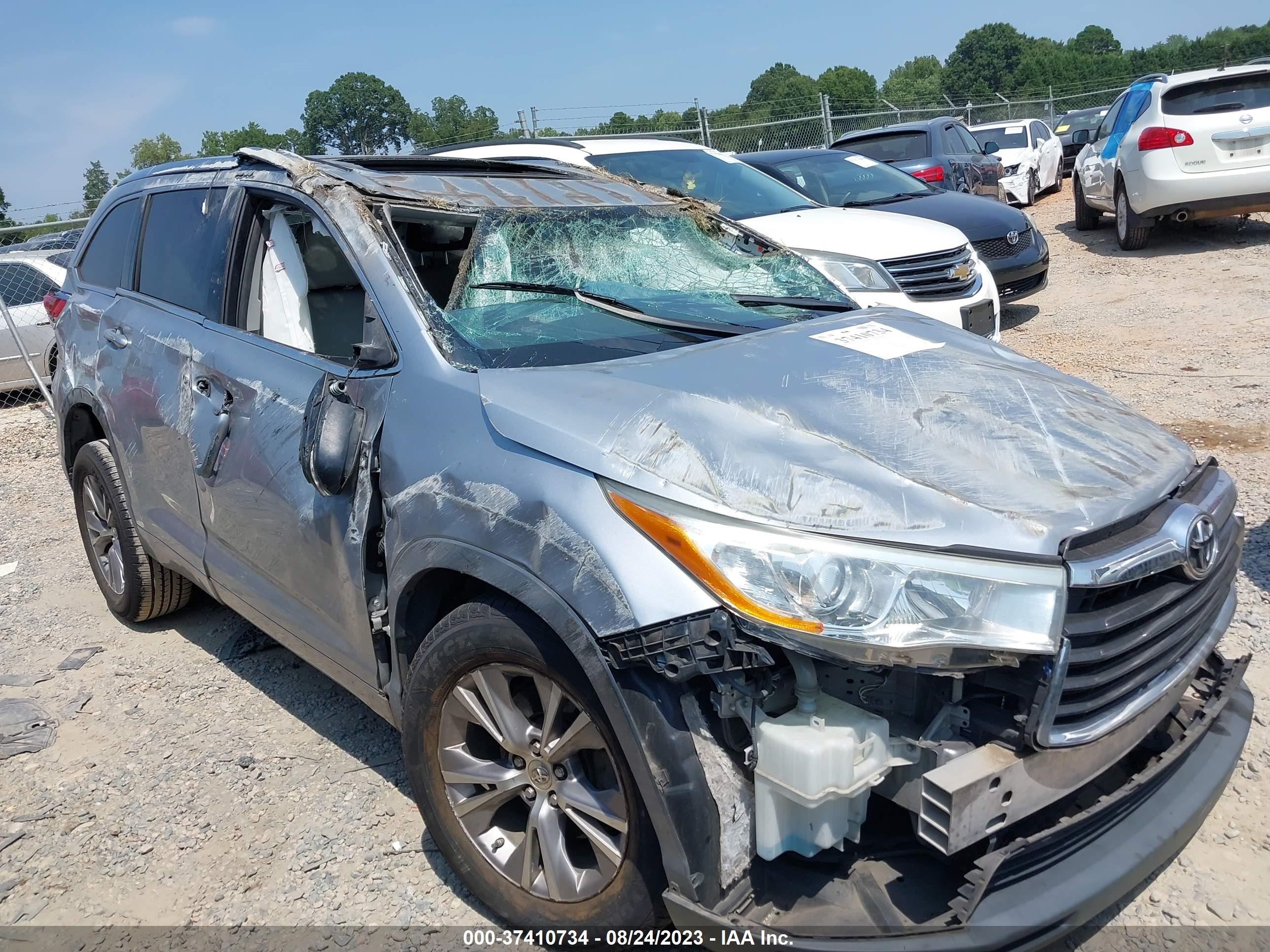 TOYOTA HIGHLANDER 2014 5tdkkrfh1es031959