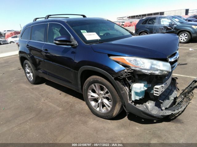 TOYOTA HIGHLANDER 2015 5tdkkrfh1fs054613