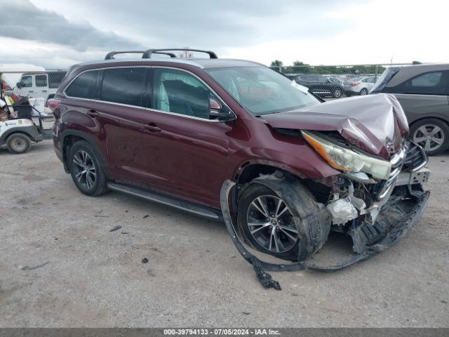 TOYOTA HIGHLANDER 2016 5tdkkrfh1gs142708