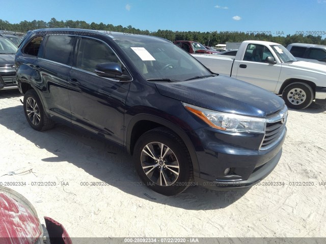 TOYOTA HIGHLANDER 2016 5tdkkrfh1gs149318