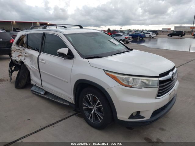 TOYOTA HIGHLANDER 2016 5tdkkrfh1gs149979