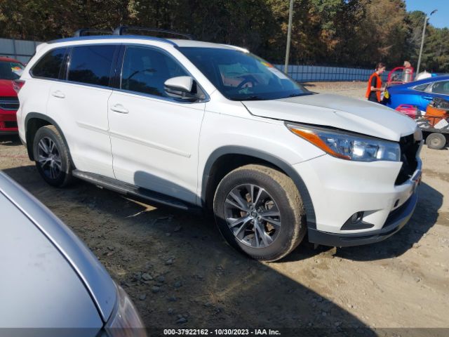 TOYOTA HIGHLANDER 2016 5tdkkrfh1gs158116