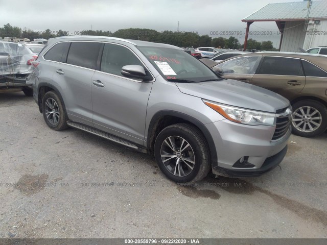 TOYOTA HIGHLANDER 2016 5tdkkrfh1gs507162