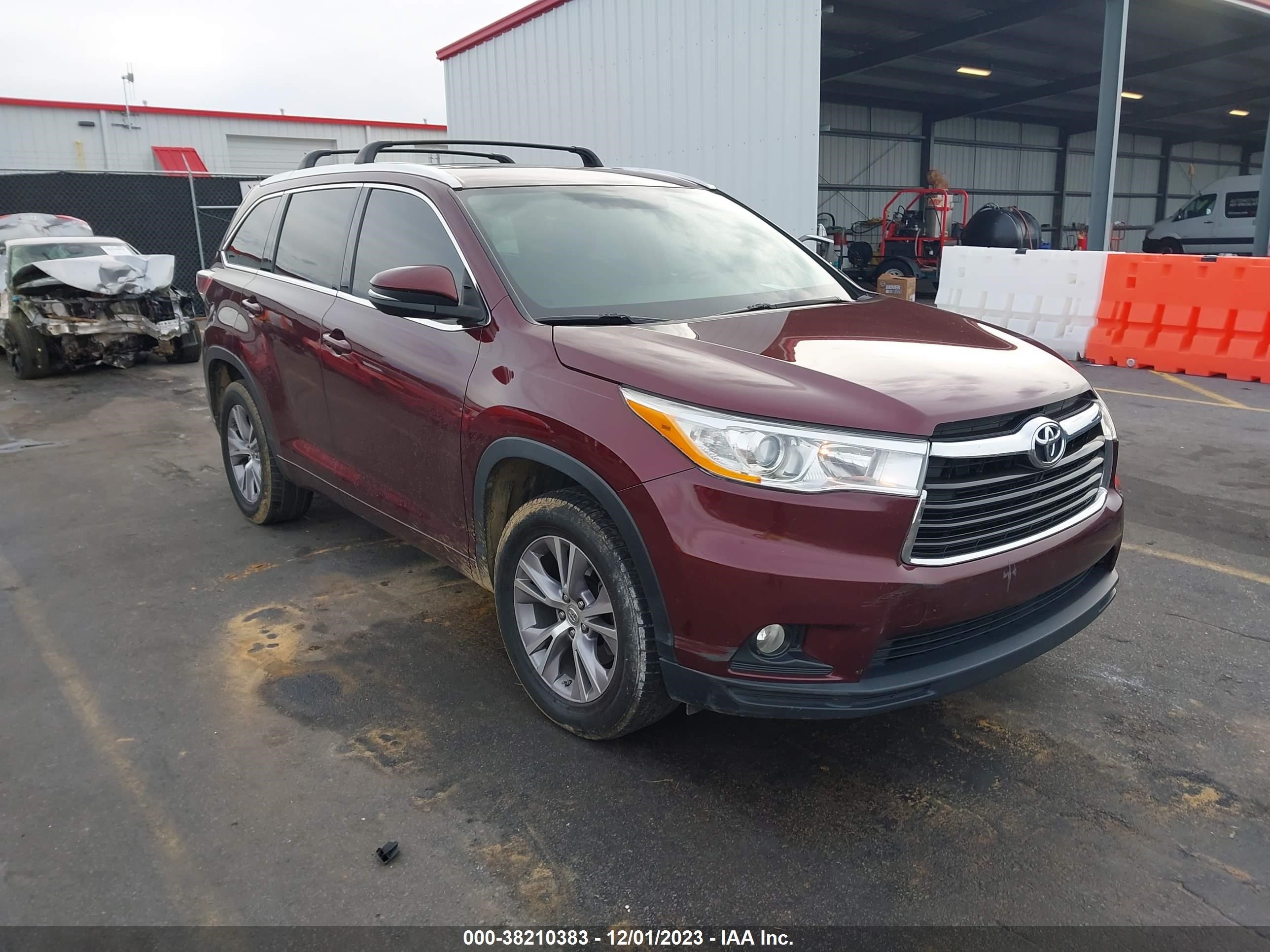 TOYOTA HIGHLANDER 2014 5tdkkrfh2es023384