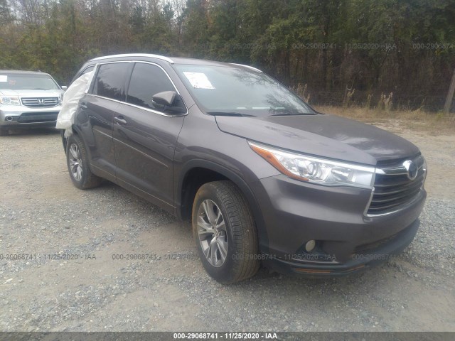 TOYOTA HIGHLANDER 2015 5tdkkrfh2fs099804