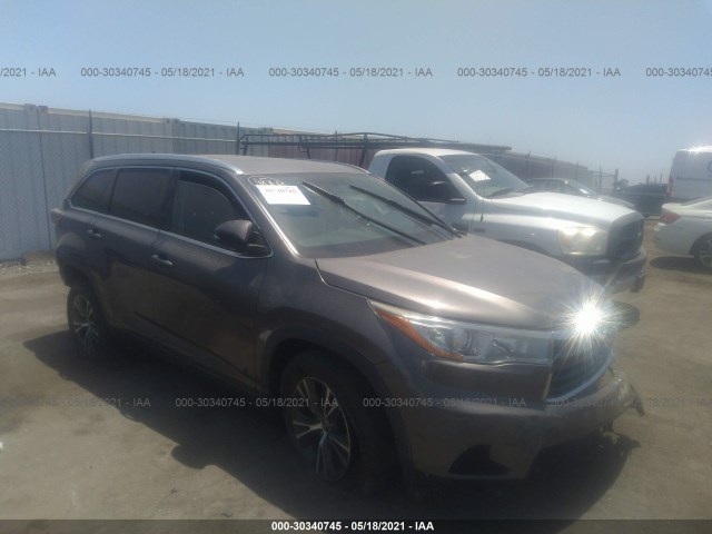 TOYOTA HIGHLANDER 2016 5tdkkrfh2gs501838