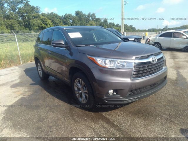 TOYOTA HIGHLANDER 2015 5tdkkrfh3fs068979