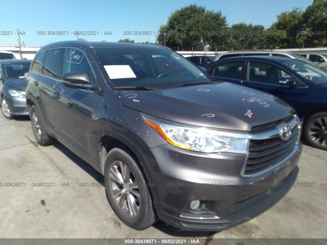 TOYOTA HIGHLANDER 2014 5tdkkrfh5es013447