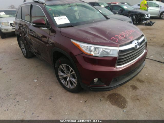 TOYOTA HIGHLANDER 2015 5tdkkrfh5fs065534