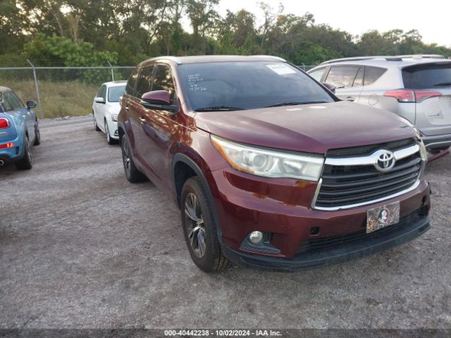 TOYOTA HIGHLANDER 2016 5tdkkrfh5gs161343