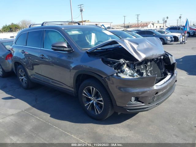 TOYOTA HIGHLANDER 2016 5tdkkrfh6gs133907